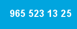 965 523 13 25 965 523 13 25